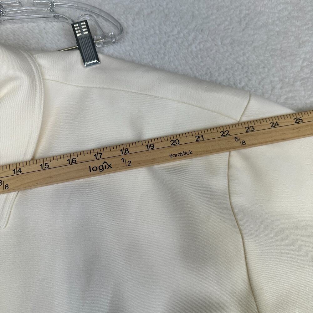 DISSH Structured‎ Shirt Jacket Cream Button Front Overshirt Women's US 8 - Picture 4 of 10